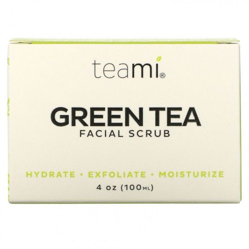 Teami, Скраб для лица с зеленым чаем, 100 мл (4 унции)