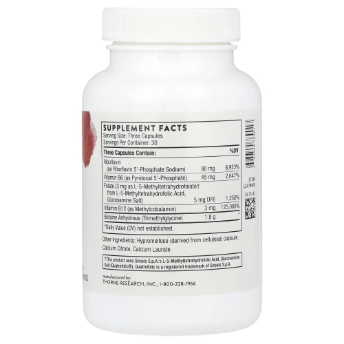 Комплекс витаминов В, Methyl-Guard Plus, Thorne Research, 90 капсул