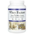Natural Factors, Whey Factors, сывороточный белок от коров, вскормленных травой, со вкусом натуральной французской ванили, 2 фунта (907 г)