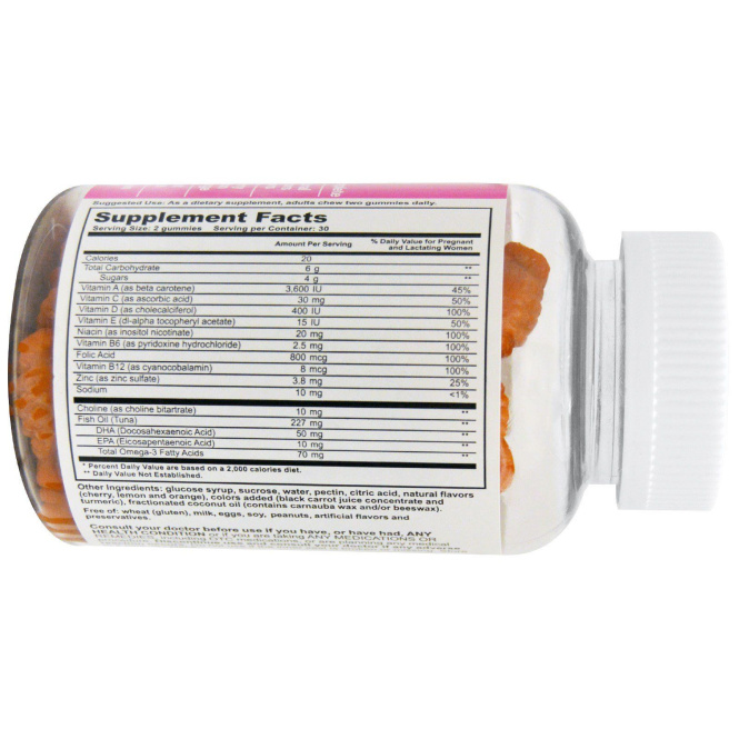 T-RQ, Мультивитамины & минералы для беременных, Жевательные таблетки для взрослых, Вишня, Лимон, Апельсин, 60 жевательных таблеток