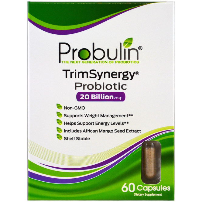 Probulin, TrimSynergy, пробиотик, 60 капсул