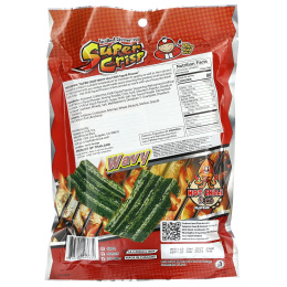 Tao Kae Noi, Super Crisp из морских водорослей на гриле, волнистые, кальмары с острым чили, 24 г (0,84 унции)