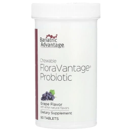 Bariatric Advantage, Жевательные пробиотики FloraVantage, виноград, 90 таблеток