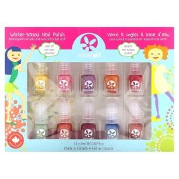 SuncoatGirl, Набор лаков для ногтей на водной основе, палитра для вечеринок, 10 штук