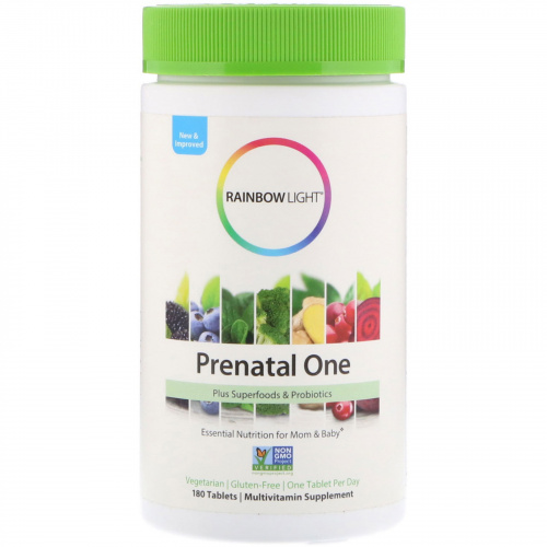 Rainbow Light, Prenatal One, 180 таблеток