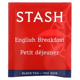Stash Tea, Черный чай, английский завтрак, 20 чайных пакетиков, 40 г (1,4 унции)