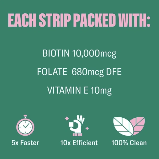 NuStrips, Beauty In A Strip™, сладкая клубника, 30 полосок