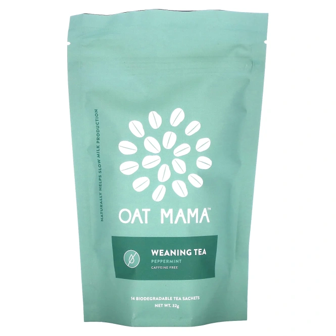Oat Mama, чай, перечная мята, без кофеина, 14 пакетиков, 32 г