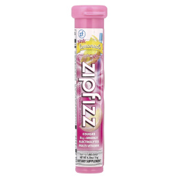 Zipfizz, Энергетическая смесь для здорового спорта с витамином B12, розовый лимонад, 20 тюбиков по 11 г (0,39 унции)