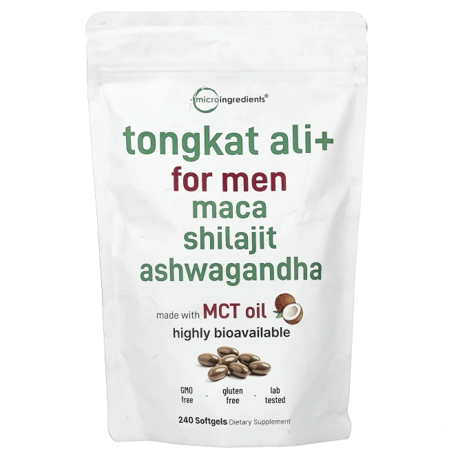 Micro Ingredients, Tongkat Ali+ для мужчин, 240 капсул