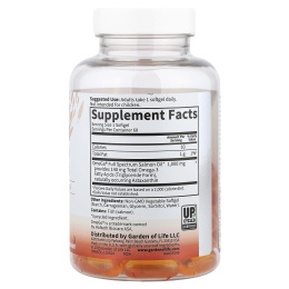 Garden of Life, жир норвежского лосося, 60 капсул (1000 мг в 1 капсуле)