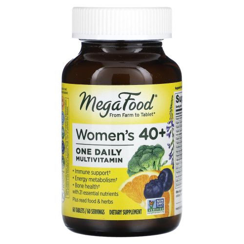 MegaFood, Мультивитамины для женщин за 40, 60 таблеток