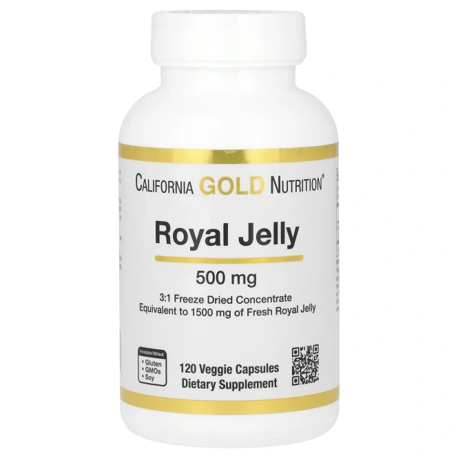 California Gold Nutrition, Маточное молочко, 500 мг, 120 капсул на растительной основе