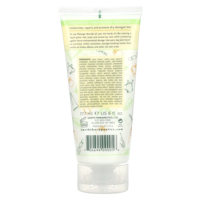Earth Therapeutics, Gardener's Hand Repair, защитный кондиционер, 177 мл (6 жидк. Унций)