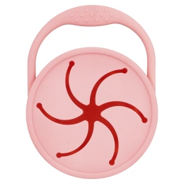 Munchkin, C'est Silicone! ™, ловушка для снеков с крышкой, для детей старше 6 месяцев, коралловые, 1 шт.