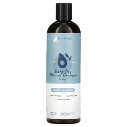 Kin+Kind, Натуральный шампунь для собак от Itchy Dog, для собак, чайное дерево и грейпфрут, 354 мл (12 жидк. Унций)