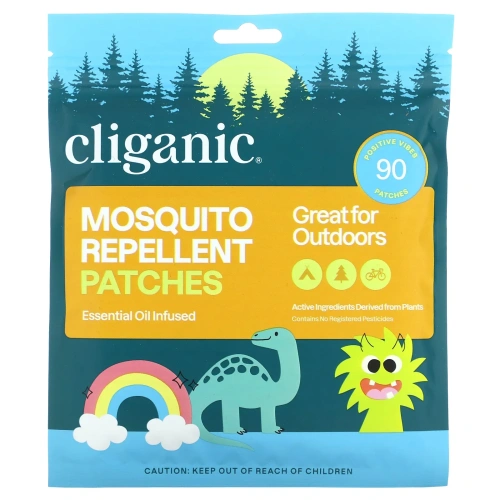 Cliganic, Патчи от комаров Positive Vibes, 90 шт.