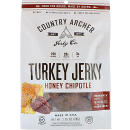 Country Archer Jerky, Джерки из индейки, перцы халапено с медом, 78 г