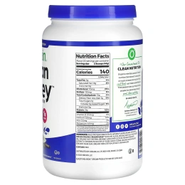 Orgain, Сывороточный протеин от коров на свободном выпасе в виде порошка, Стручки ванили, 1,82 фунта (828 г)