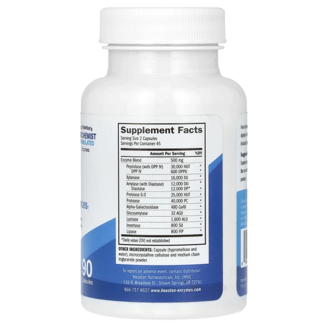 Houston Enzymes, TriEnza, 90 капсул