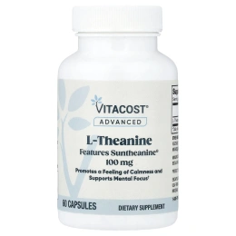 Vitacost, Advanced, L-теанин с Suntheanine®, 100 мг, 60 капсул