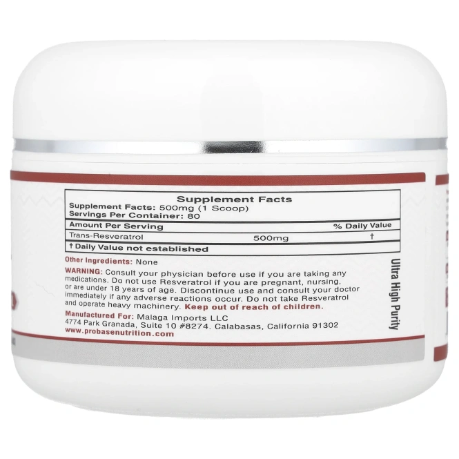 Probase Nutrition, Ресвератрол в порошке, 40 г (1,4 унции)