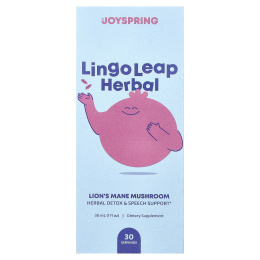 JoySpring, Lingo Leap Herbal, гриб ежовик гребенчатый, 30 мл (1 жидк. унция)