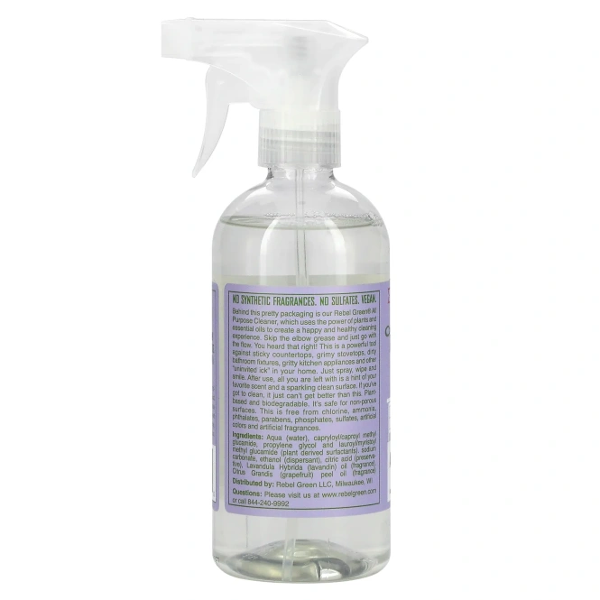 Rebel Green, Универсальный спрей, лаванда и грейпфрут, 473 мл (16 жидк. унц.)