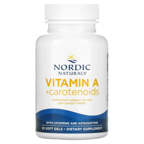 Nordic Naturals, Витамин A + каротиноиды, 30 мягких таблеток
