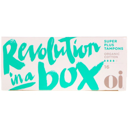 Oi, Тампоны из органического хлопка, Без аппликатора, Супер плюс, 16 тампонов