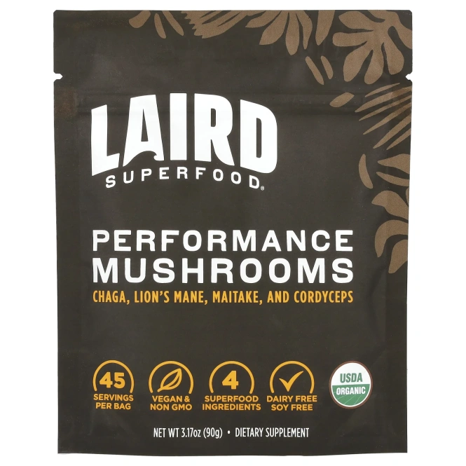 Laird Superfood, Грибы для повышения работоспособности, 3,17 унции (90 г)