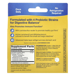 Nature's Way, Primadophilus Reuteri, пробиотик, 1 млрд, 30 капсул