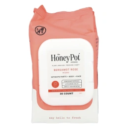 The Honey Pot Company, Салфетки, бергамот и роза, 30 шт.