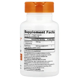 Doctor's Best, Коэнзим Q10 + наттокиназа, 60 растительных капсул