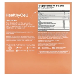 HealthyCell, Focus & Recall, персиковый ананас, 30 гелевых пакетиков по 25 мл (0,84 жидк. Унции)