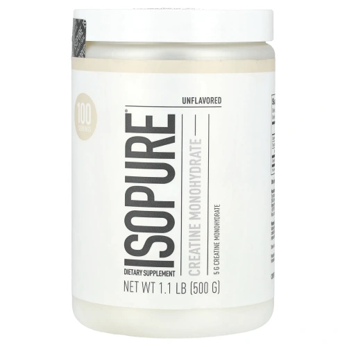Isopure, Моногидрат креатина, без добавок, 500 г