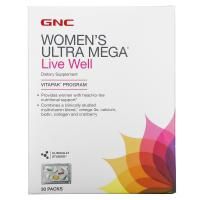 GNC, Women's Ultra Mega, Live Well, 30 Packs