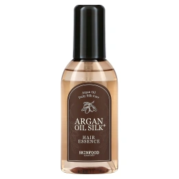 Skinfood, Фиксирующая эссенция для волос с аргановым маслом Argan Oil Silk Plus, 3,38 ж. унц. (100 мл)