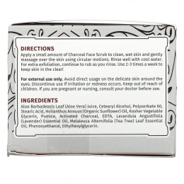 Lilyana Naturals, Скраб для лица с древесным углем, антивозрастное отшелушивающее средство для лица, 88 мл (3 унции)