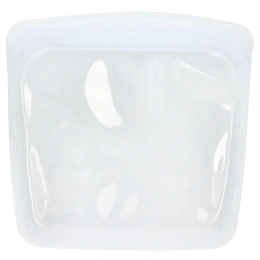 Stasher, Многоразовая силиконовая сумка для пищевых продуктов, среднего размера, прозрачная, 15 ж. унц. (450 мл)