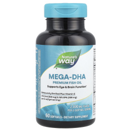 Nature's Way, EfaGold, Мега-DHA, 1000 мг, 60 капсул