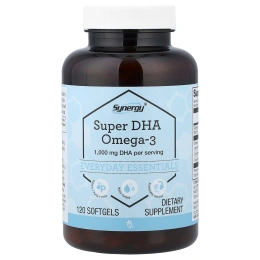 Vitacost, Synergy®, Super DHA Omega-3, 120 капсул