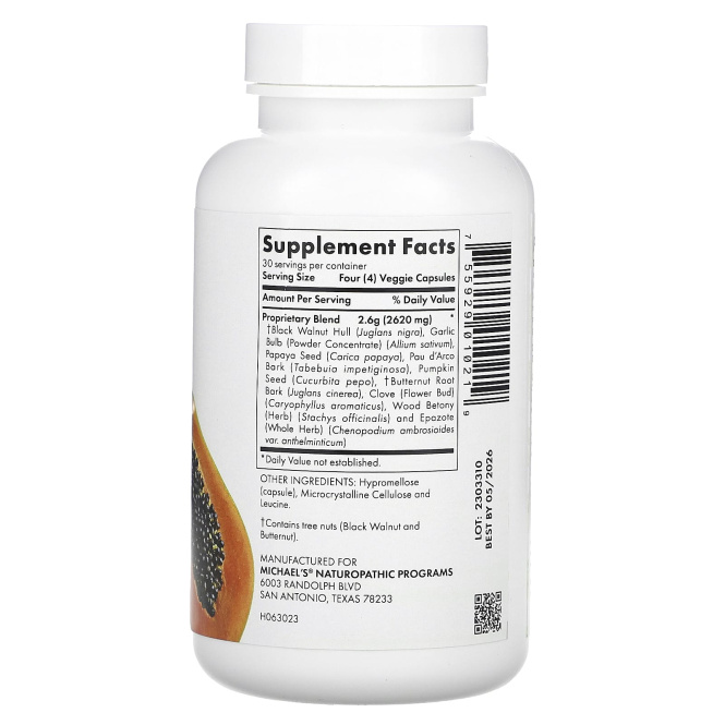 Michael's Naturopathic, Paraherbs`` 120 веганских капсул