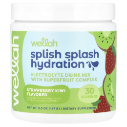 Wellah, Splish Splash Hydration, клубника и киви, 147 г (5,3 унции)