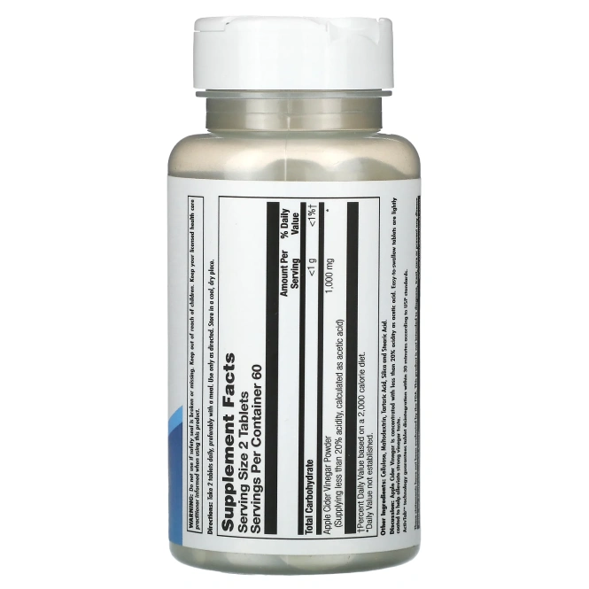 KAL, Яблочный уксус, 120 таблеток