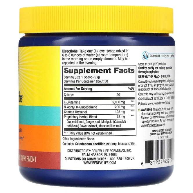 Renew Life, IntestiNew, средство для поддержания слизистой оболочки кишечника, 5.7 унций (162 г)