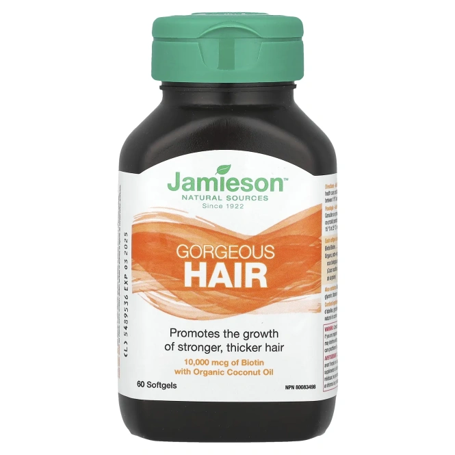 Jamieson Vitamins, Gorgeous Hair, 60 мягких таблеток