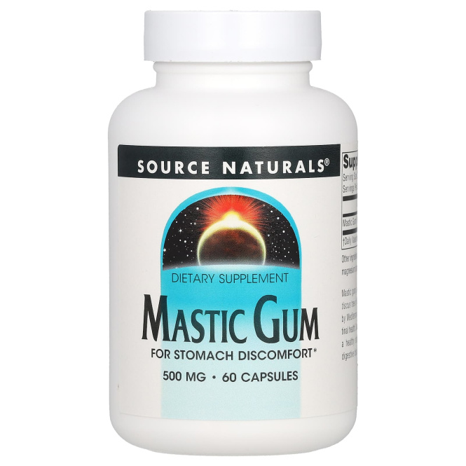 Source Naturals, Экстракт мастиковой смолы, 60 капсул