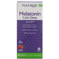 Natrol, Быстро Растворяющийся Мелатонин с Ароматом Клубники для Спокойного Сна, 60 Таблеток