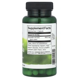 Swanson, Boswellia полного спектра, двойная сила действия, 60 капсул